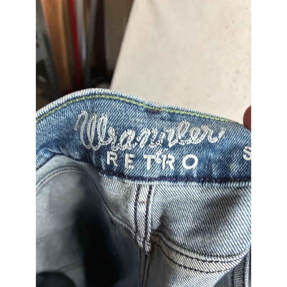 Wrangler Retro Slim Straight Mens Jeans 29x30 Medium Wash Blue 112344448